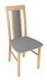 2-jų kėdžių komplektas BRW Belia, pilkas/rudas