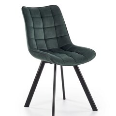 2-jų kėdžių komplektas Halmar K332, žalias/juodas kaina ir informacija | Virtuvės ir valgomojo kėdės | pigu.lt