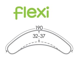 CebaBaby maitinimo pagalvė Flexi, CARO premium, pilka W-706-079-260 kaina ir informacija | Maitinimo pagalvės | pigu.lt