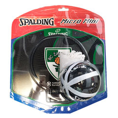 Mini krepšinio lenta su kamuoliu Spalding Žalgiris kaina ir informacija | Krepšinio lentos | pigu.lt