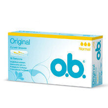 Tamponai O.B. Original Normal 32 vnt. kaina ir informacija | Tamponai, higieniniai paketai, įklotai | pigu.lt