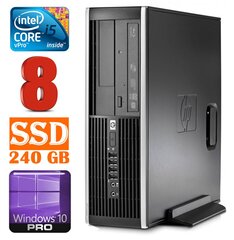 HP 8100 Elite SFF i5-650 8GB 240SSD DVD WIN10Pro [refurbished] цена и информация | HP 8100 Elite SFF i5-650 8GB 240SSD DVD WIN10Pro [refurbished] | pigu.lt