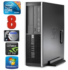 HP 8100 Elite SFF i5-650 8GB 500GB GT710 2GB DVD WIN7Pro [refurbished] цена и информация | Стационарные компьютеры | pigu.lt