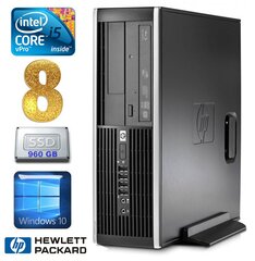 HP 8100 Elite SFF i5-650 8GB 960SSD DVD WIN10 kaina ir informacija | Stacionarūs kompiuteriai | pigu.lt