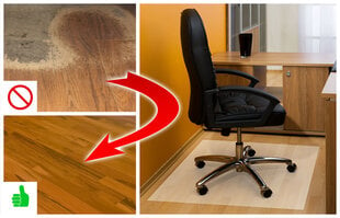 Apsauginis grindų kilimėlis 140x100 cm kaina ir informacija | Biuro kėdės | pigu.lt