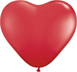 Balionai 10'' Hearts Pastel, raudoni, 100 vnt. kaina ir informacija | Balionai | pigu.lt
