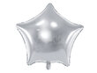PartyDeco Folinis balionas, 48 cm, sidabrinis / Žvaigždė