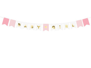 Girlianda Baby Girl Mix, 15x175 cm, 1 pak/1 vnt kaina ir informacija | Dekoracijos šventėms | pigu.lt