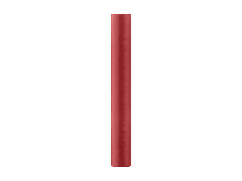 Lygus satinas, raudonas, 0,36x9 m, 1 dėž/24 vnt (1 vnt/9 m) kaina
