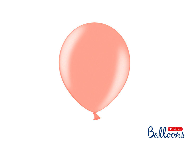 Stiprūs balionai 23 cm, auskiniai/rožiniai, 100 vnt.