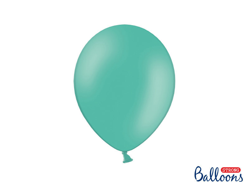 Stiprūs balionai 27 cm Pastel, žali, 100 vnt. kaina ir informacija | Balionai | pigu.lt