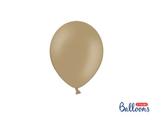 Stiprūs balionai 12 cm Pastel, rudi, 100 vnt. kaina ir informacija | Balionai | pigu.lt