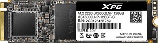 ADATA ASX6000LNP-128GT-C цена и информация | Внутренние жёсткие диски (HDD, SSD, Hybrid) | pigu.lt