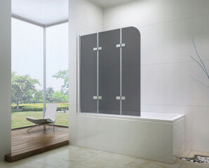 Vonios sienelė Mexen Felix III 120 cm, grey kaina ir informacija | Priedai vonioms, dušo kabinoms | pigu.lt