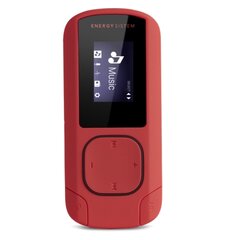 Energy Sistem Clip, 8 GB, Raudona kaina ir informacija | MP3 grotuvai | pigu.lt