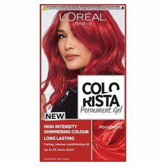 Dažomasis plaukų gelis L&#039;Oreal Colorista Permanent Gel, #BrightRed kaina ir informacija | Plaukų dažai | pigu.lt