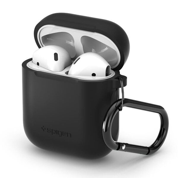 Dėklas Spigen Apple Airpods juodas kaina ir informacija | Ausinės | pigu.lt