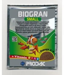 Prodac Biogran Small smulkios granulės žuvims 15g kaina ir informacija | Maistas žuvims | pigu.lt