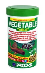 Prodac Vegetable Tablet веганские таблетки для рыб, живущих на дне 50мл 30г цена и информация | Корм для рыб | pigu.lt