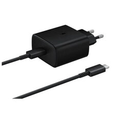Samsung EP-TA845XBEGWW Quick Charge 3.0 / 45W kelioninis adapteris + C tipo laidas juodas kaina ir informacija | Samsung EP-TA845XBEGWW Quick Charge 3.0 / 45W kelioninis adapteris + C tipo laidas juodas | pigu.lt