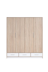 Шкаф Meblar Isko IS1, белый/цвета дуба цена и информация | Шкафы | pigu.lt