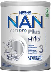 Pieno mišinys vaikams nuo 1 metų Nestle NAN OPTIPRO Plus 3 TIN 800 g kaina ir informacija | Tolesnio maitinimo mišiniai | pigu.lt