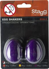 Barškučiai (pora, violetiniai) Stagg EGG-2 PP kaina ir informacija | Perkusija | pigu.lt