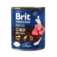 Brit Premium by Nature konservai šunims Beef with Tripes 800g kaina ir informacija | Konservai šunims | pigu.lt