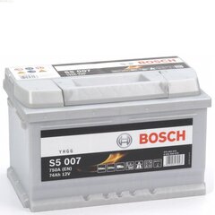 Akumuliatorius Bosch 74Ah 750A S5007 kaina ir informacija | Akumuliatoriai | pigu.lt