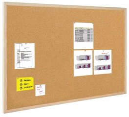 Kamštinė lenta mediniu rėmu Bi-Office, 120x60 cm kaina ir informacija | Kanceliarinės prekės | pigu.lt