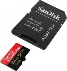 Atminties Kortelė Sandisk Extreme Pro Microsdxc 64gb 170 90 Mb S C10 V30 Kaina Pigu Lt