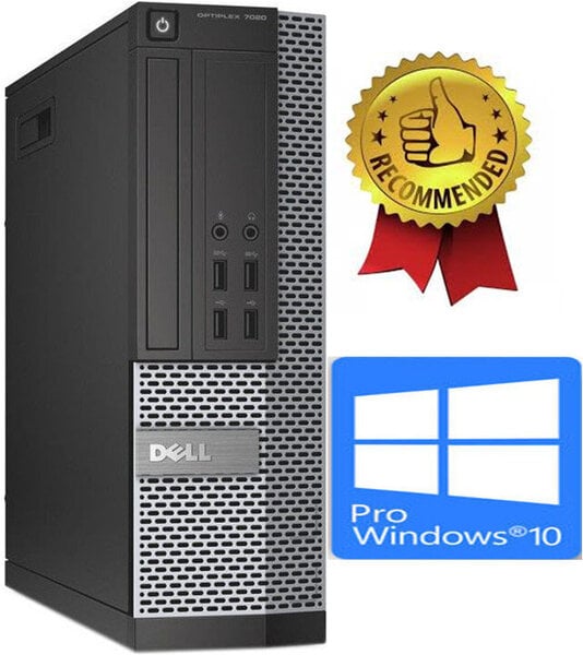 Dell 7020 SFF i5-4670 8GB 240SSD 2000GB Windows 10 Professional
