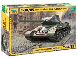 Klijuojamas Modelis Zvezda 3687 Soviet Medium Tank T34/85 1/35 kaina ir informacija | Klijuojami modeliai | pigu.lt