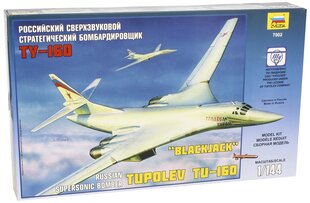 Konstruktorius Zvezda 7002 Russian Supersonic Bomber Tupolev TU-160 Plastic kit 1:144, 12 m.+ kaina ir informacija | Klijuojami modeliai | pigu.lt