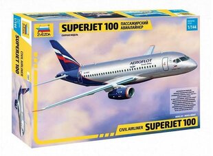 Konstruktorius Zvezda 7009 Civil Airliner SUPERJET 100 1:144, 12 m.+ kaina ir informacija | Klijuojami modeliai | pigu.lt