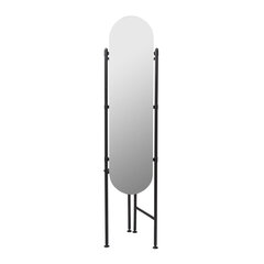 Зеркало со стальной вешалкой для одежды Umbra Valla, черное цена и информация | Зеркала | pigu.lt