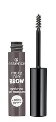 Antakių tušas Essence Make me brow eyebrow 3.8 ml, 04 kaina ir informacija | Antakių dažai, pieštukai | pigu.lt