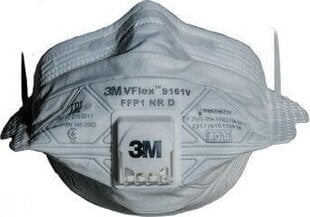 3M veido kaukė su vožtuvu VFLEX 9161V kaina ir informacija | Galvos apsauga | pigu.lt