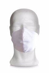 Daugkartinė dvisluoksnė veido kaukė, balta 10 vnt. kaina ir informacija | Pirmoji pagalba | pigu.lt
