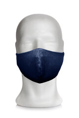 Daugkartinė dvisluoksnė veido kaukė, mėlyna 10 vnt. kaina ir informacija | Pirmoji pagalba | pigu.lt