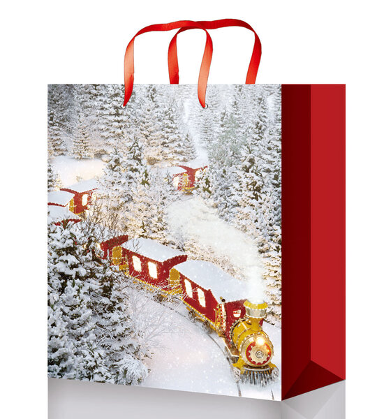 Dovanų maišelis kalėdinis 26x32x11cm