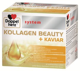 Maisto papildas Doppeherz system Kollagen Beauty + Caviar, 30 buteliukų kaina ir informacija | Vitaminai, maisto papildai, preparatai grožiui | pigu.lt