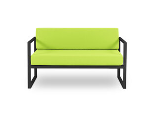 Dvivietė lauko sofa Calme Jardin Nicea, šviesiai žalia/tamsiai pilka kaina ir informacija | Lauko kėdės, foteliai, pufai | pigu.lt