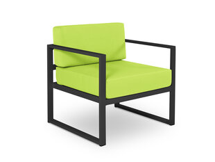 Lauko fotelis Calme Jardin Nicea, šviesiai žalias/tamsiai pilkas kaina ir informacija | Lauko kėdės, foteliai, pufai | pigu.lt