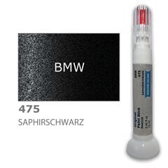 Карандаш-корректор для устранения царапин BMW 475 - SAPHIRSCHWARZ 12 ml цена и информация | Автомобильная краска | pigu.lt