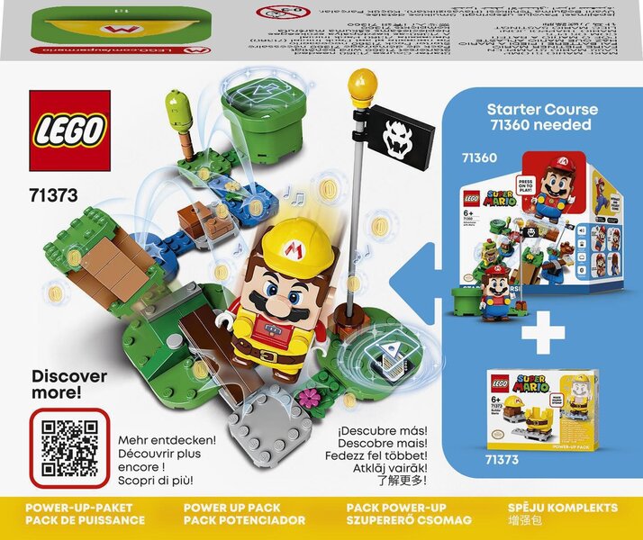 71373 Lego Super Mario Statybininko Mario Galios Paketas Kaina Pigu Lt