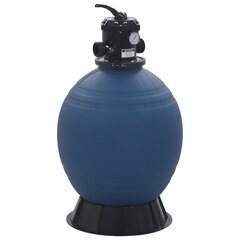 Smėlio filtras baseinui su 6 pozicijų vožtuvu, mėlynas, 560mm kaina ir informacija | Baseinų filtrai | pigu.lt