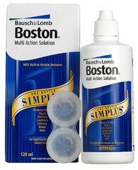 Kontaktinių lęšių skystis Bausch+Lomb Boston Simplus, 120 ml kaina ir informacija | Kontaktinių lęšių skysčiai | pigu.lt