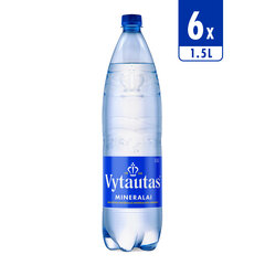 Gazuotas natūralus mineralinis vanduo Vytautas, 6 x 1,5 L (pakuotė) kaina ir informacija | Vanduo | pigu.lt