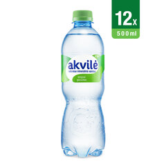 Lengvai gazuotas natūralus mineralinis vanduo Akvilė, 12 x 0.5 L (pakuotė) kaina ir informacija | Vanduo | pigu.lt